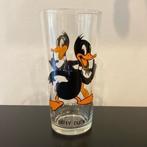 Warner Brothers Vintage 1973 Pepsi Collector Series Daffy Duck drinking glass